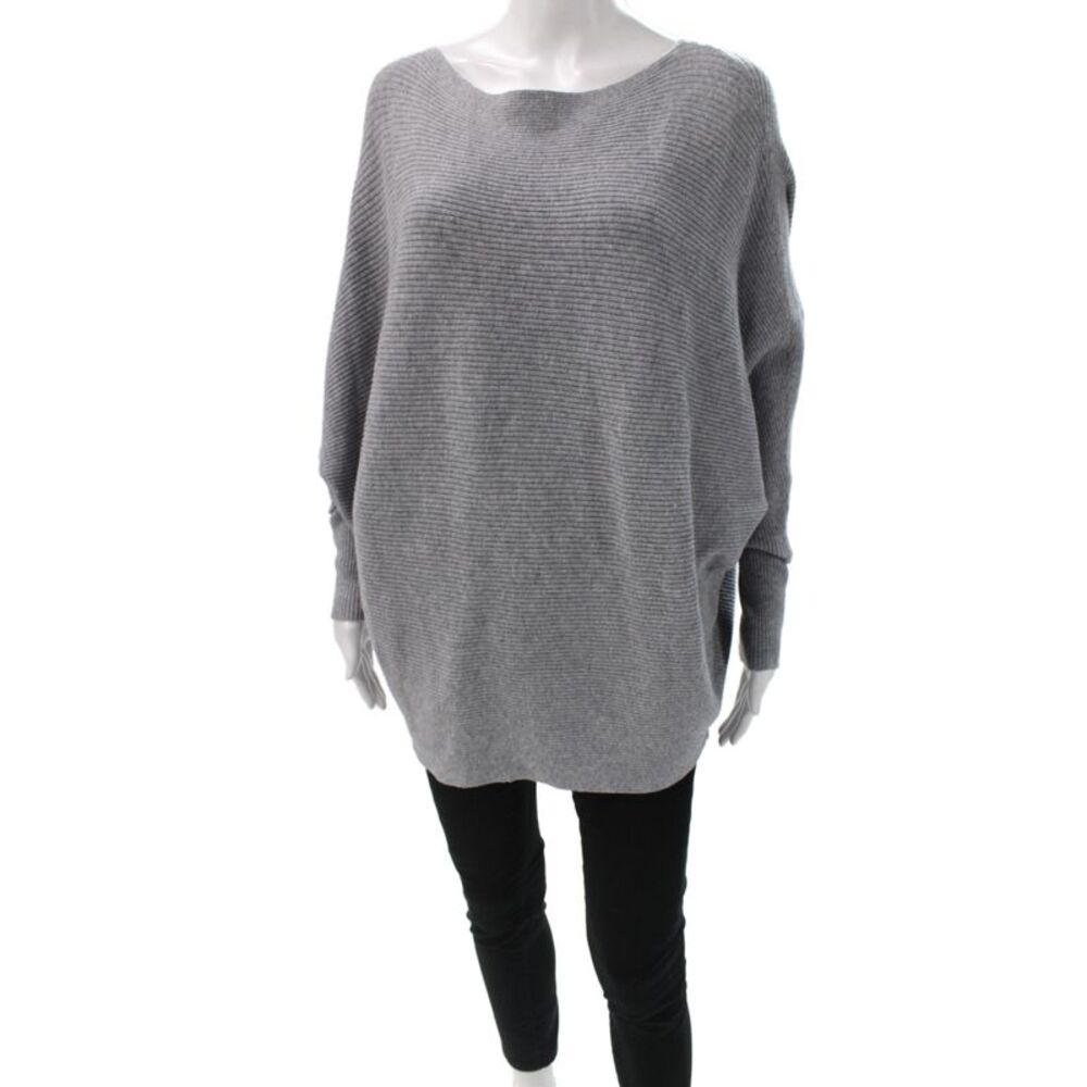 Philosophy By Republic Women Pullover Sweater Gray Boat Neck Size XL